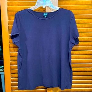 Eileen Fisher Viscose short sleeve purple top